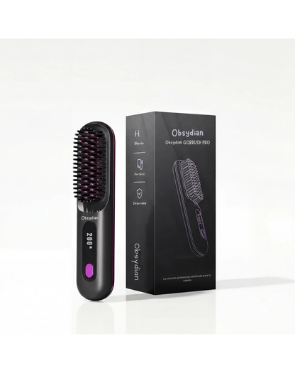 Cepillo alisador para cabello corto